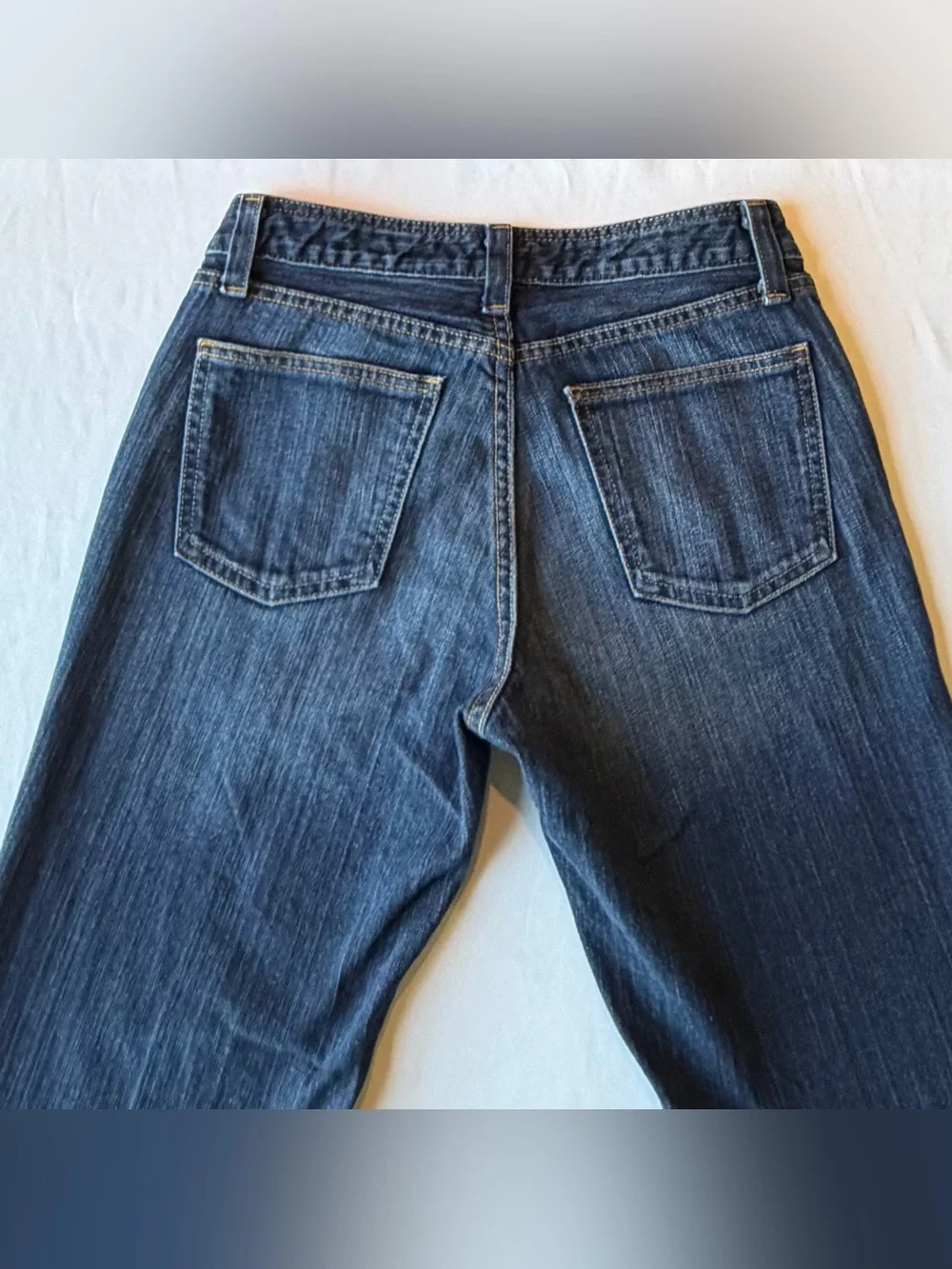 GAP Womens Jeans Y2K Original Bootcut Dark Wash Stretch Denim 32” Inseam 8 LONG
